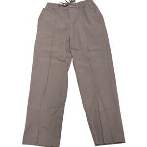 Club Monaco Pants Womens 00 Pink Plaid Tie Waist Ankle Wool Blend‎